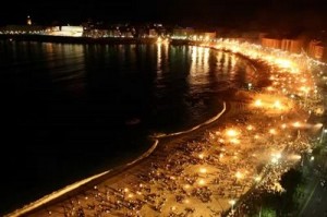 Fogueres de Sant Joan a la platja