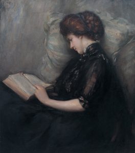 Lady_Reading_Poetry_by_Ishibashi_Kazunori_(Shimane_Art_Museum)